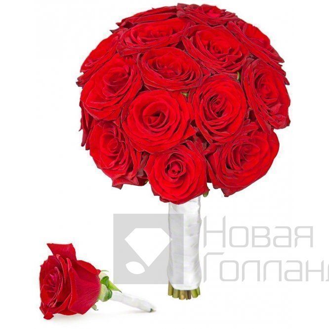 Свадебный букет Любовь из красных роз
