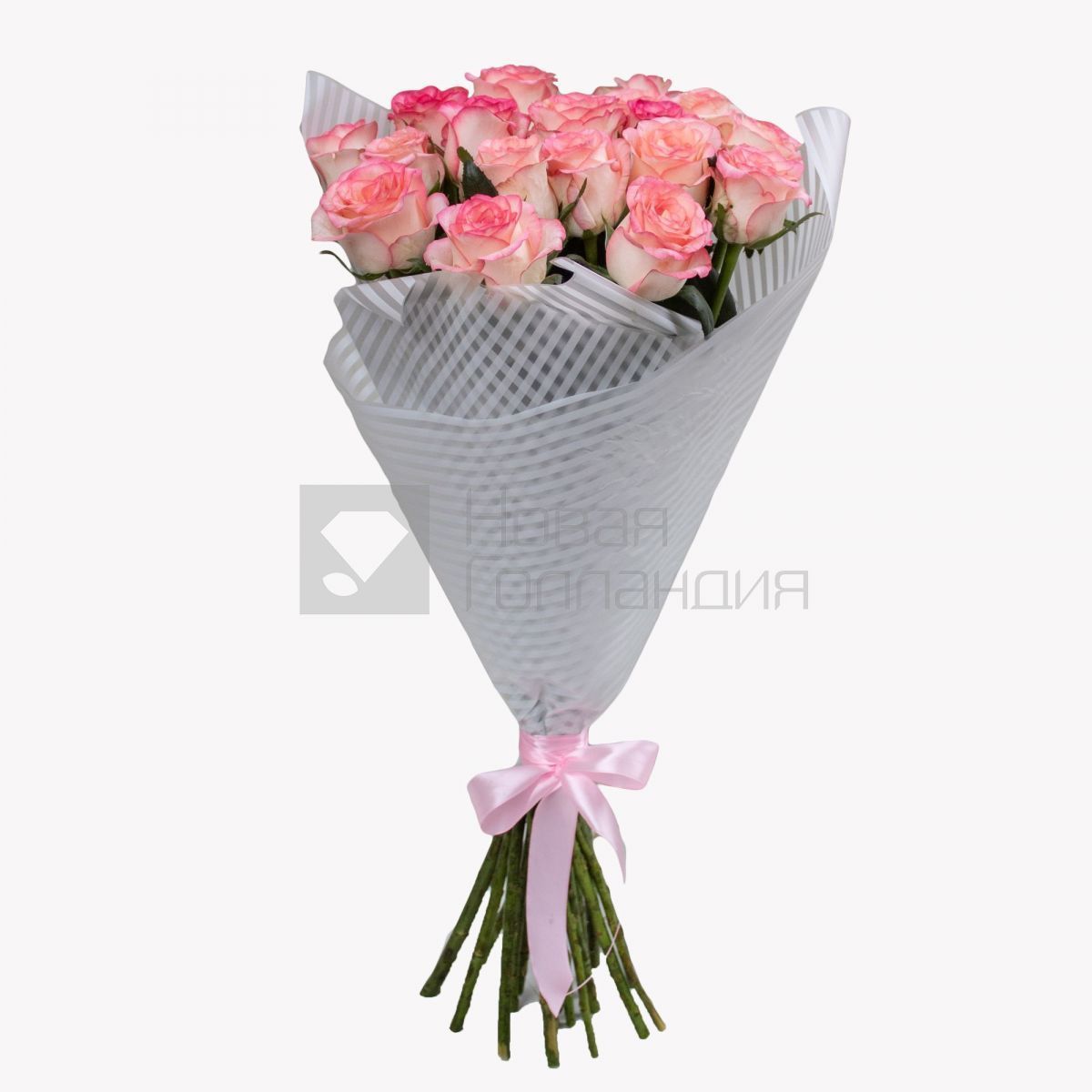 Букет 21 розовая роза 70 см